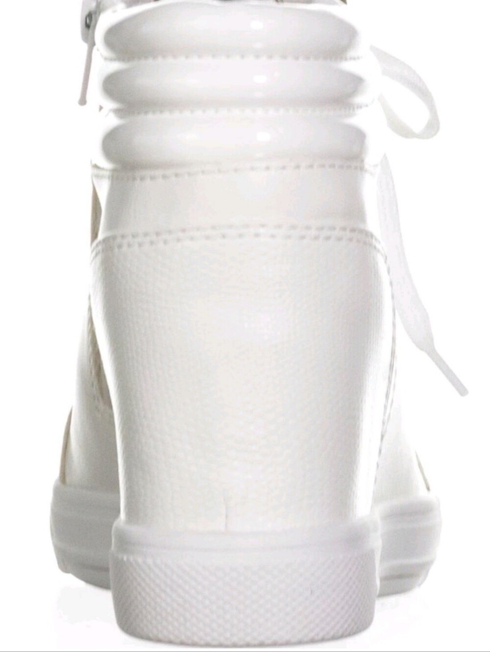 * Aldo Women's Kaia Hidden Wedge Zipper Fashion Sneakers White Size 11 - Picture 3 of 12